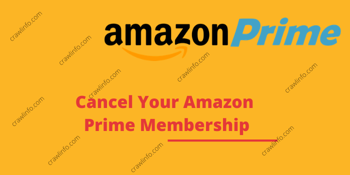 Cancel Your Amazon Prime Membership