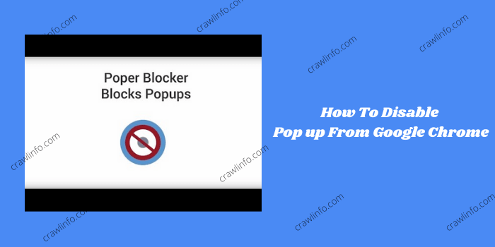 chrome pop up blocker
