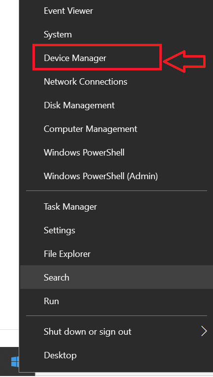 find device manager to fix 100% Disk Usage Windows 10