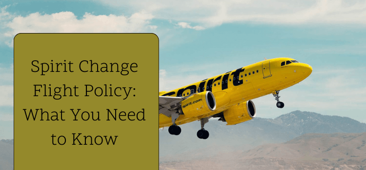 spirit airlines flight change rule